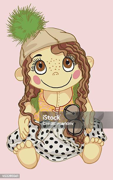 Handmade Doll Childrens Toy Stock Illustration - Download Image Now - Art, Art And Craft, Art Product