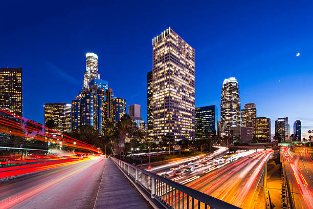 centrum los angeles - interstate 94 zdjęcia i obrazy z banku zdjęć