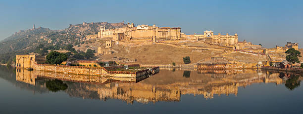 istock Panorama of Amer (Amber) fort, Rajasthan, India 453286771