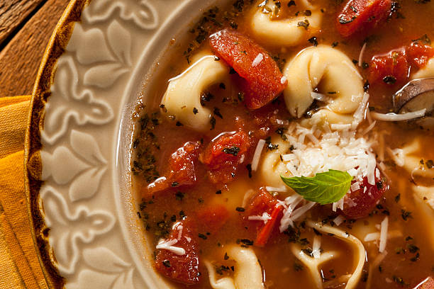 istock Rustic Homemade Tortellini Soup 453300451