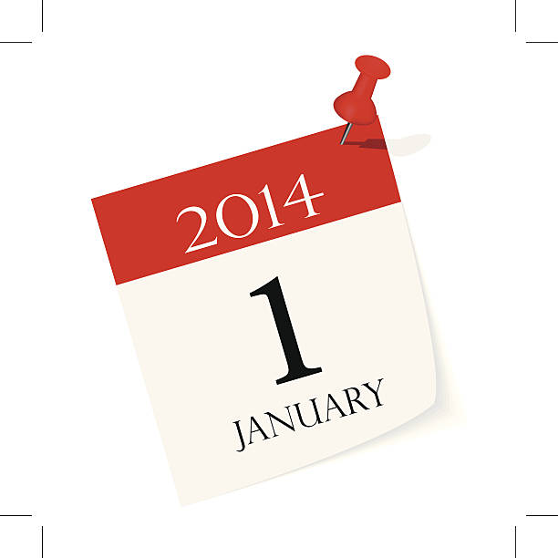новый год календарь - deadline calendar year personal organizer stock illustrations