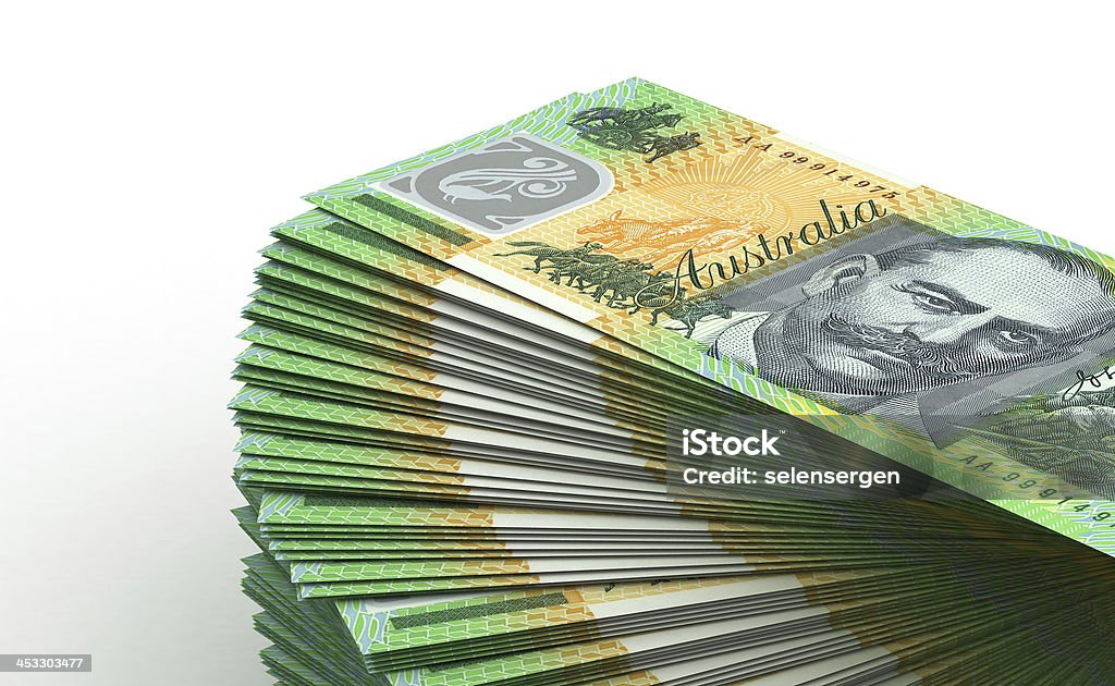 Stapel Australischer Dollar - Lizenzfrei Australischer Geldschein Stock-Foto