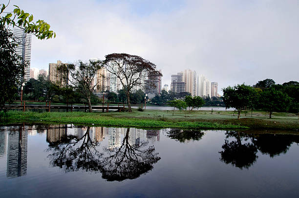 istock Lake city and buildings 453303967