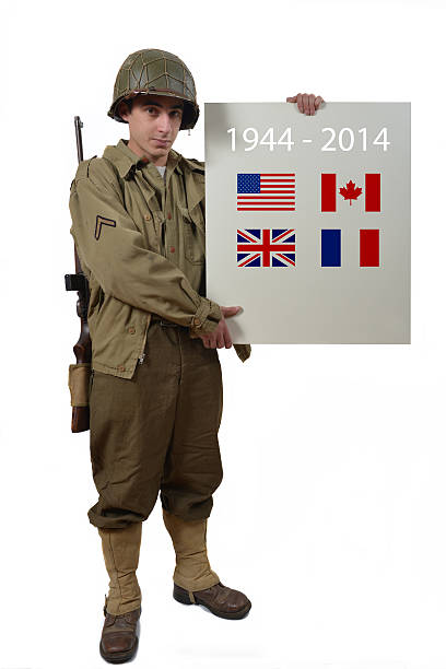 istock American soldier shows a sign 453305351