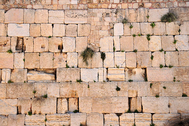 камни в западной стене/kotel, иерусалим - west old israel wall стоковые фото и изображения