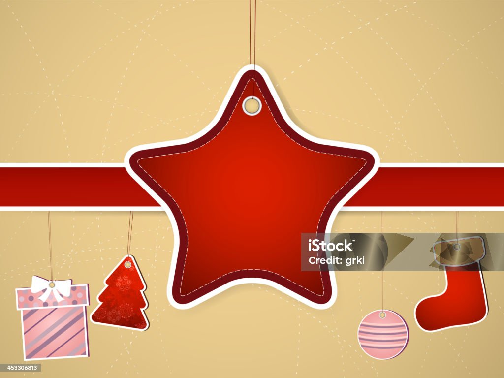 Weihnachtsdekoration - Lizenzfrei Baum Vektorgrafik