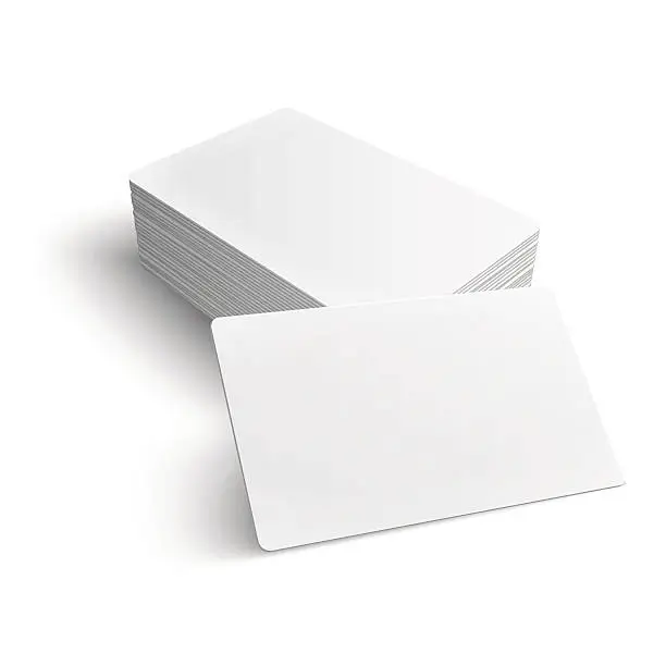 Vector illustration of Stack of blank business card.