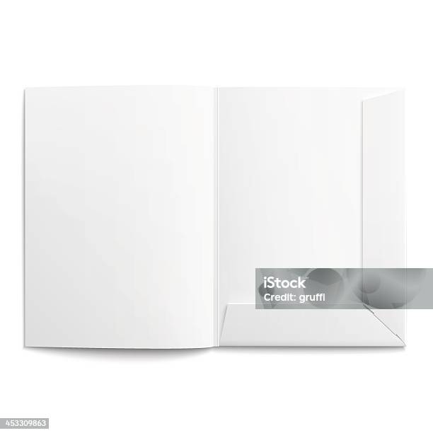 Empty Open File White Empty Open Folder Stock Illustration - Download Image Now - File ...