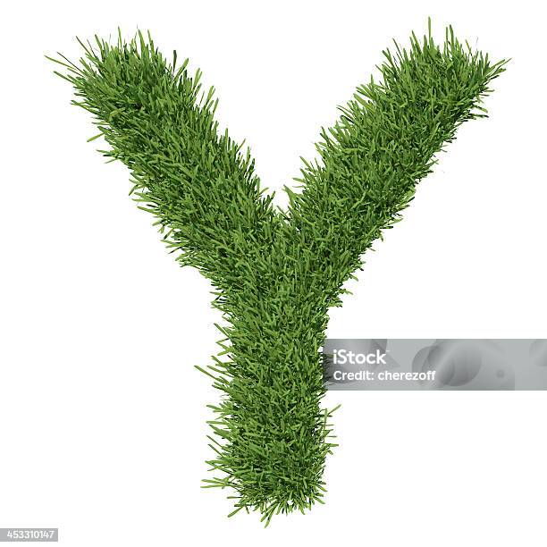 Letter Of The Alphabet Made From Grass Stock Photo - Download Image Now - Alphabet, Capital Letter, Concepts