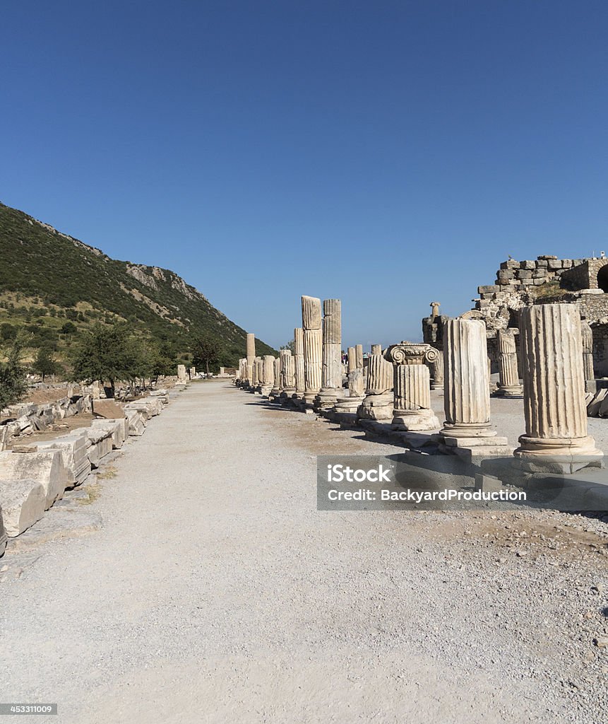 Antiguas ruinas de Éfeso griega de la ciudad antigua - Foto de stock de Aire libre libre de derechos
