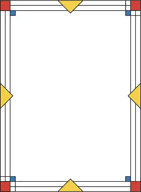 Vector illustration of Geometric Border