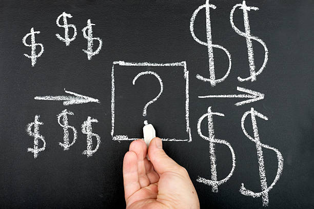 istock Male hand drawing Investment concept 453313163