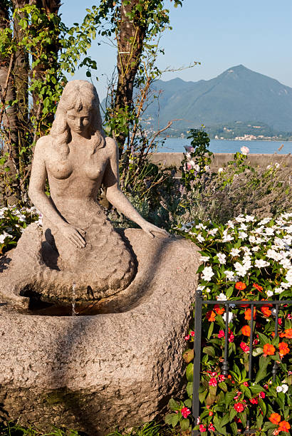 Mermaid statue, Stresa, Lago Maggiore, Italy