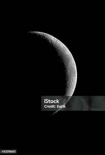 Crescent Moon Stockfoto und mehr Bilder von Astronomie - Astronomie, Einzelner Gegenstand, Form