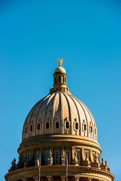 capitólio do estado de idaho de boise - idaho boise state idaho state capitol imagens e fotografias de stock