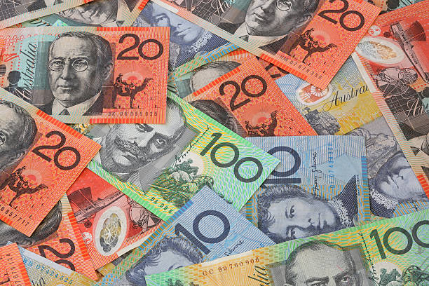 istock Australian currency in many values 453316993