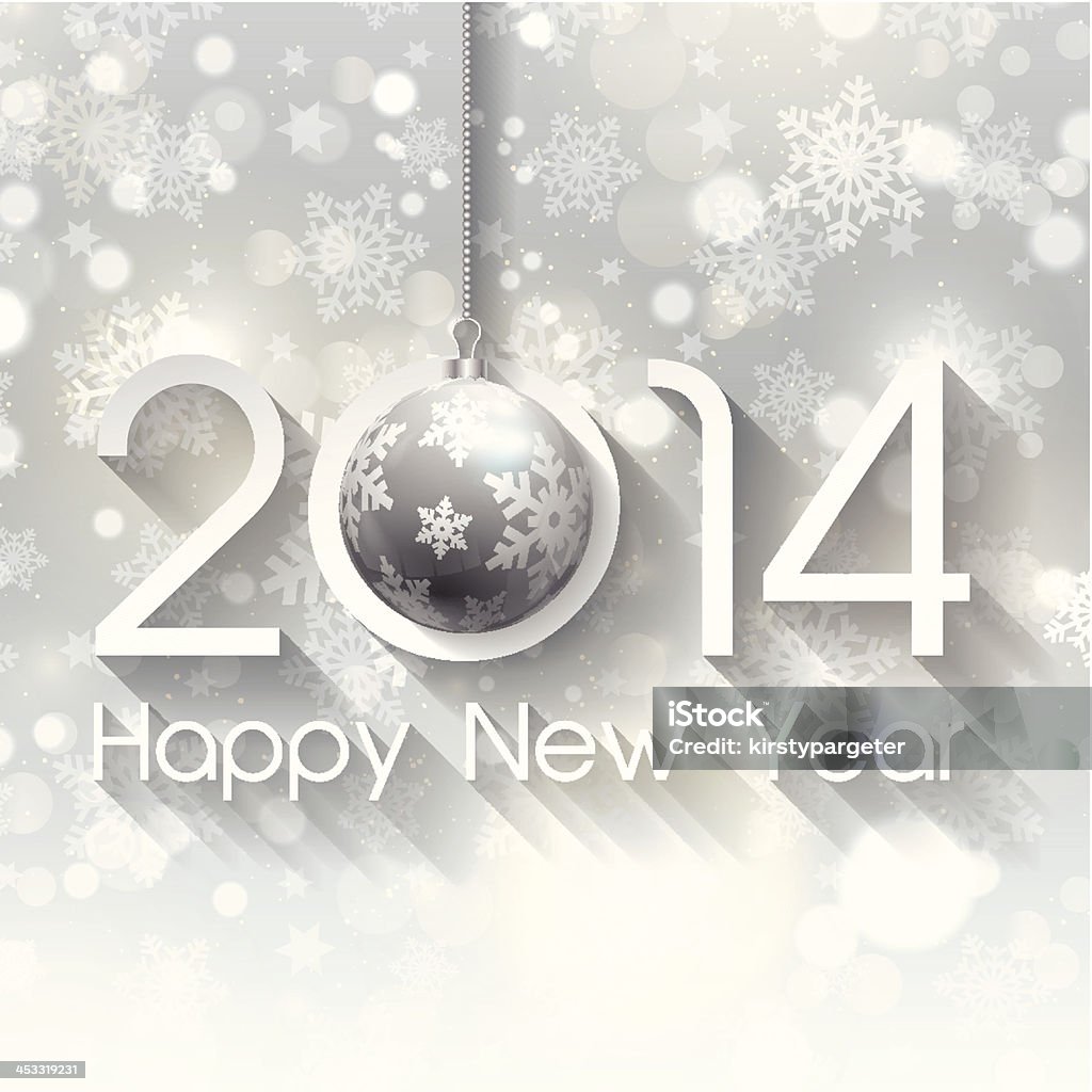 Frohes neues Jahr-Hintergrund - Lizenzfrei 2014 Vektorgrafik