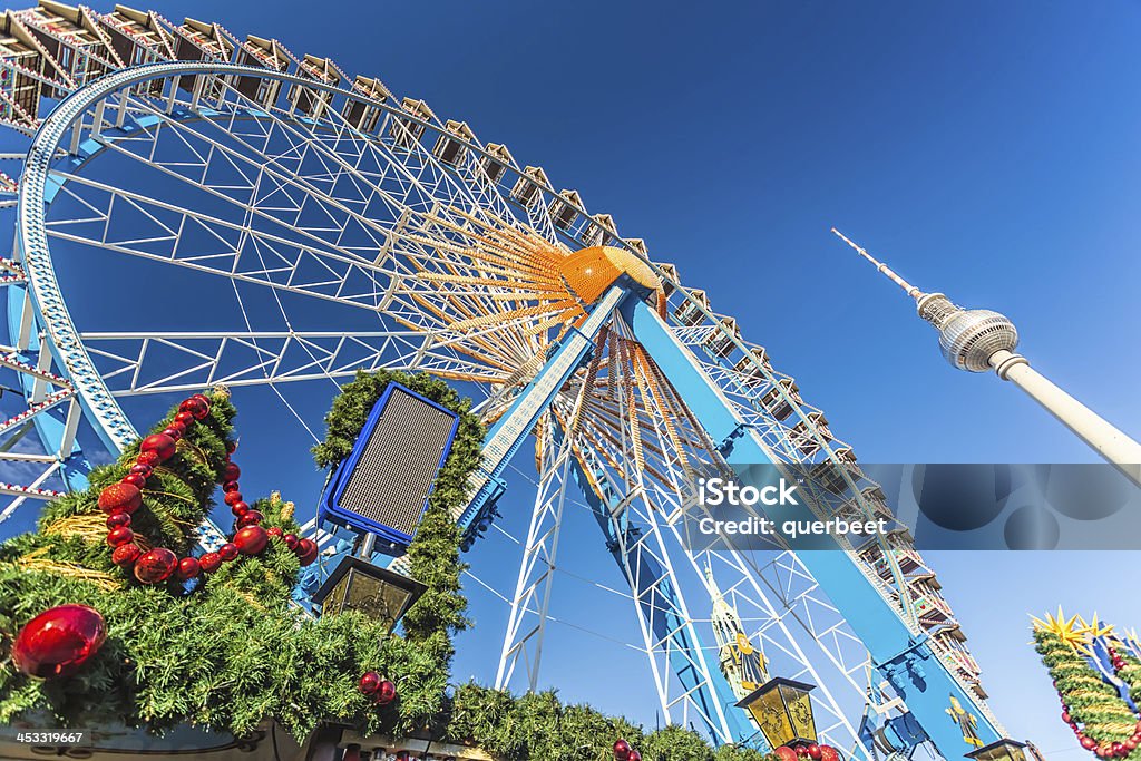 Weihnachtsmarkt in Berlin Alexanderplatz - Lizenzfrei Alexanderplatz Stock-Foto