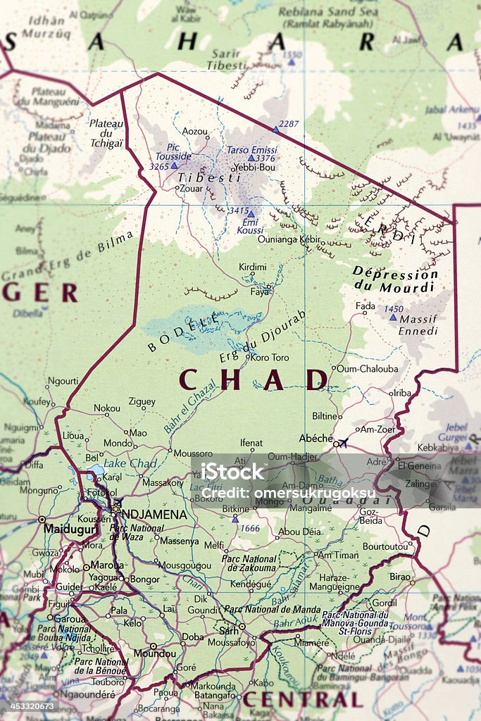 CHAD - Royalty-free Chade - África Central Foto de stock