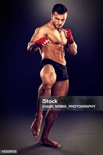 The Fighter Stock Photo - Download Image Now - Abdominal Muscle, Active Lifestyle, Adult