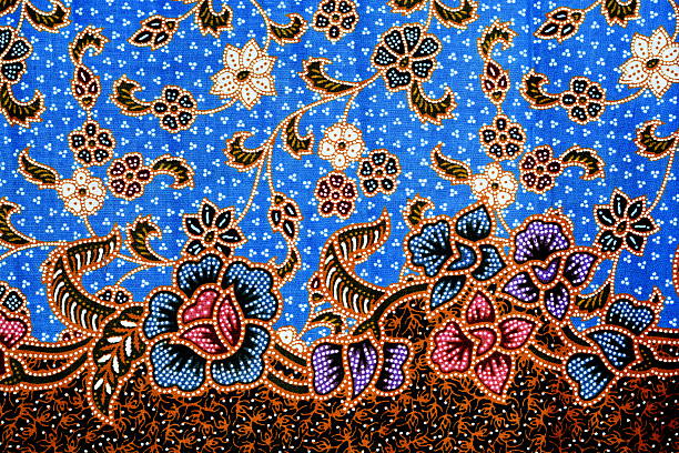 istock Colorful batik cloth fabric background 453321233