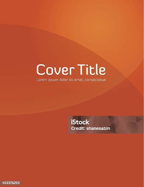 Orange Gradient Cover Stock Illustration - Download Image Now - Book Cover, Brochure Cover, Colored Background