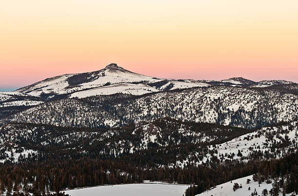 Stevens Peak at Sunset stock photo