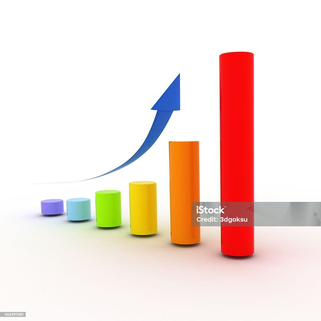 Business Graph Achievement Stock Photo