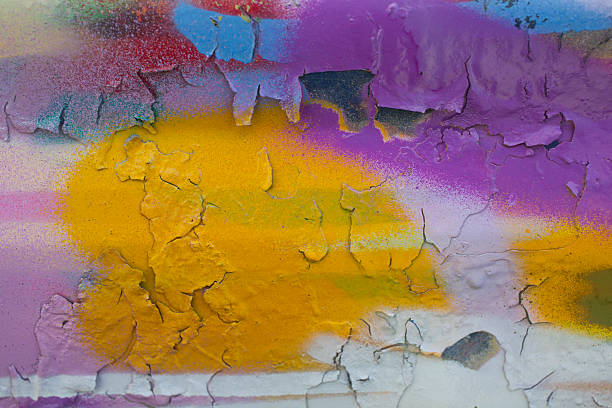 istock Colorful abstract detail of a spray painted surface 453402675
