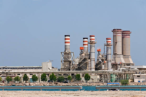 fábrica de dessalinização - desalination imagens e fotografias de stock