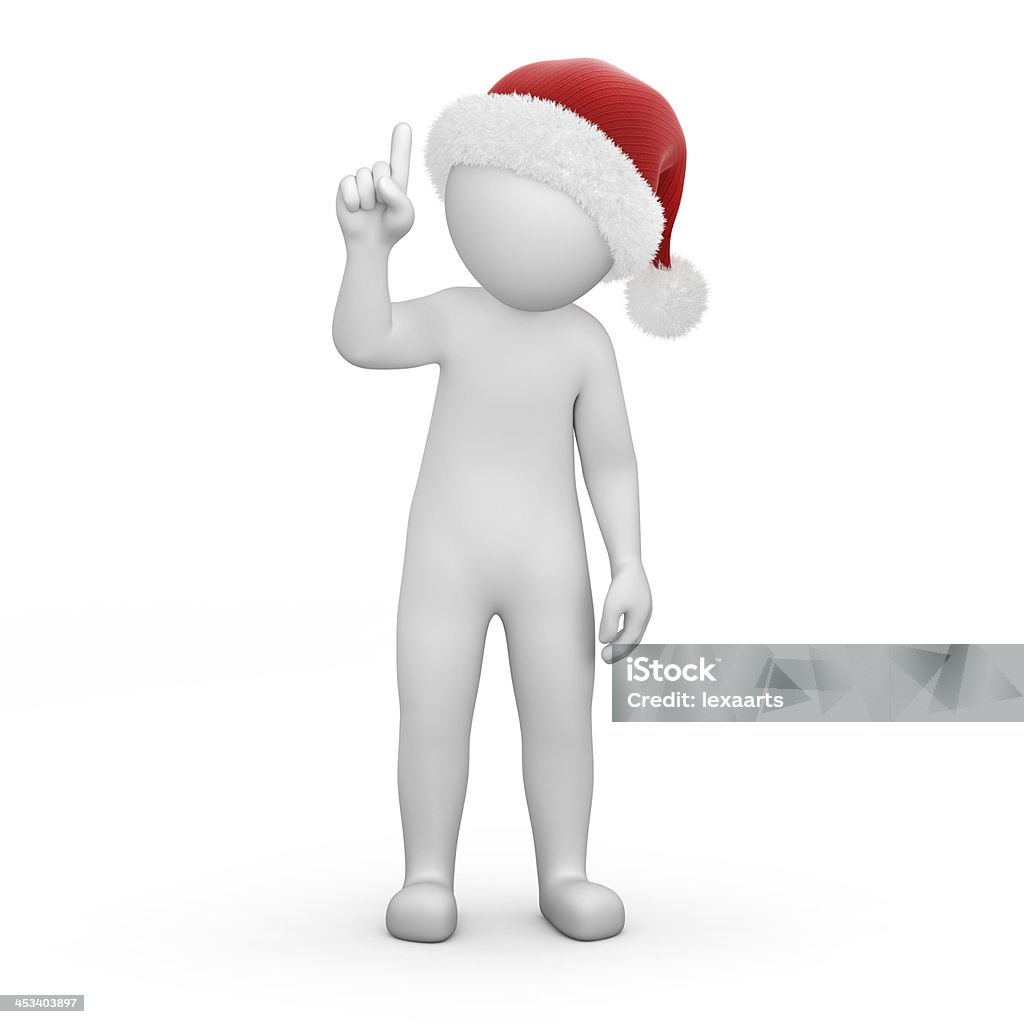 Santa with important information Santa with important information, image with a work path Abstract Stock Photo