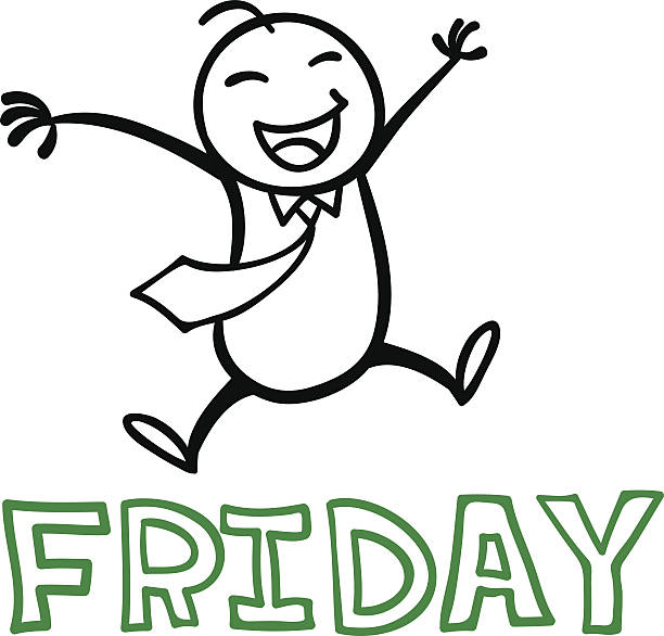 Happy Friday Stock Illustration - Download Image Now - Friday, Smiling,  Happiness - iStock