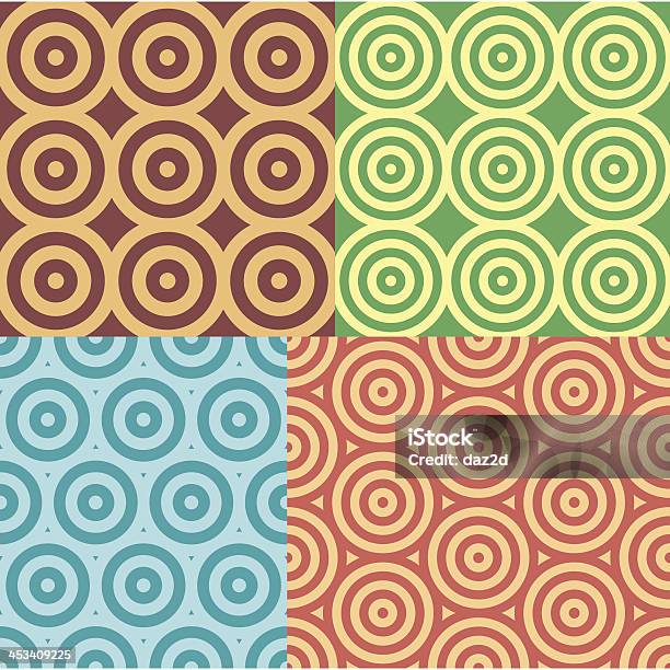 Seamless Circle Geometric Patterns Stock Illustration - Download Image Now - Abstract, Backgrounds, Circle