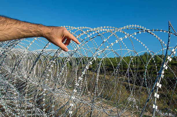 istock Steel fence 453409823