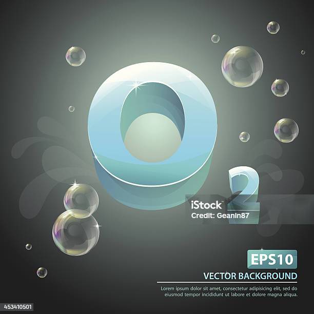 Vector Background With Air Formula Stock Illustration - Download Image Now - Breathing Exercise, Bubble, Vector