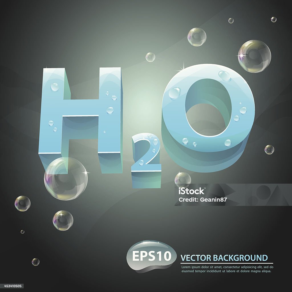 Water Formula Background Vector Background With Water Formula Stock Illustration - Download ...
