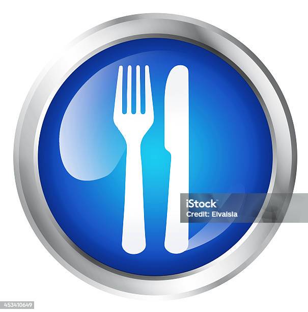 Restaurant Icon Stockfoto und mehr Bilder von Bestellen - Bestellen, Blau, Clipping Path