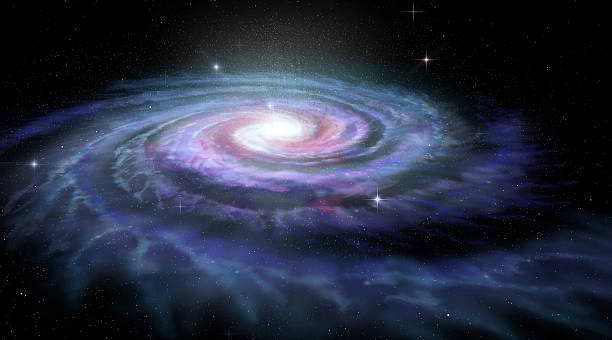 galáxia espiral via láctea - ring galaxy imagens e fotografias de stock