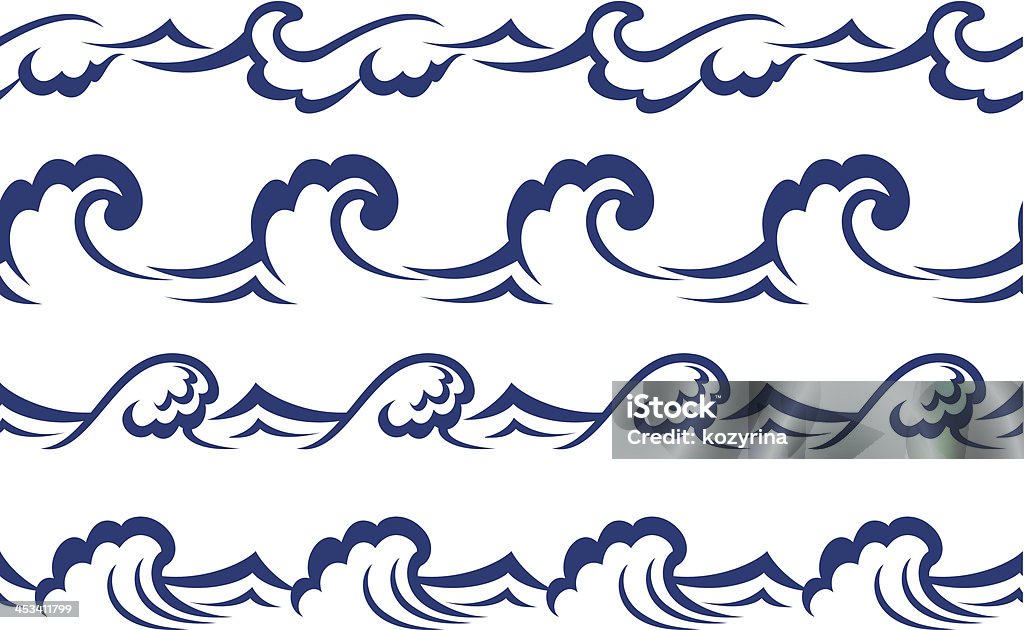 Seamless Motif en vagues - clipart vectoriel de Abstrait libre de droits