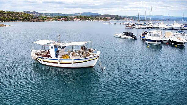 istock Aerial panoramic view of a marina 453414265