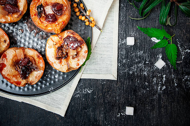 istock baked quince with strawberry jam 453416697