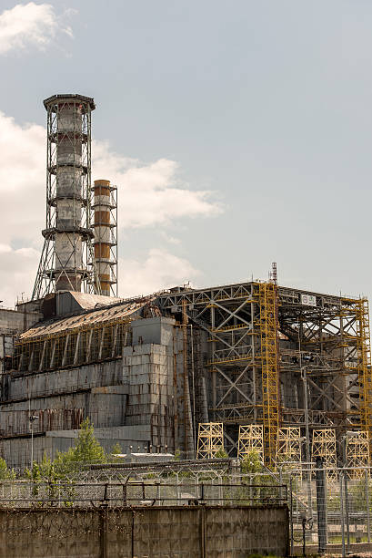 istock Chernobyl Reactor 4 close up w/ sarcophagus 453417273