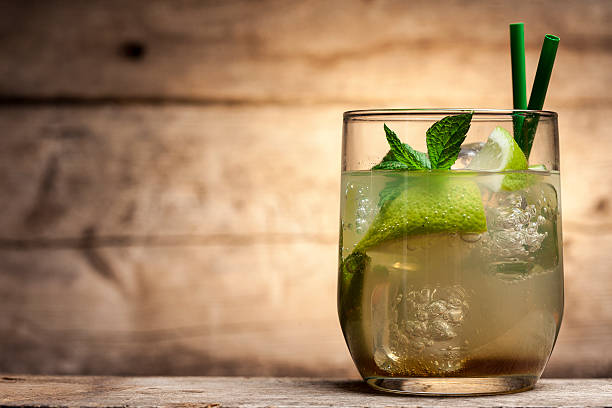 istock Glass filled with a cocktail drink 453420353
