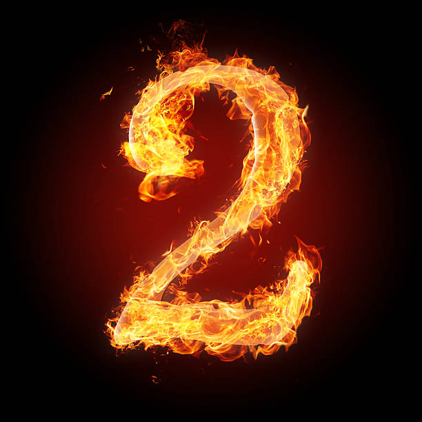 istock Fonts, numbers and symbols in fire for different purposes 453423341