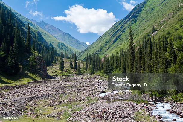 River In Mountains Of Kyrgyzstan Stock Photo - Download Image Now - Asia, Autumn, Blue