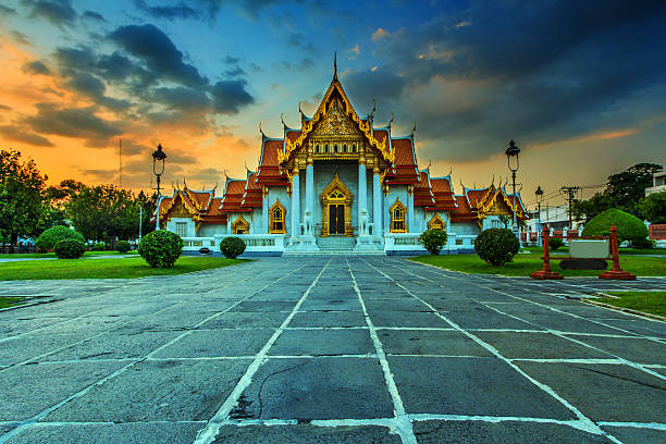 istock The Marble Temple, Wat Benchamabophit 453429403