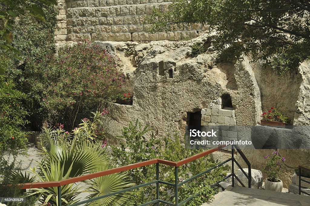 jesus christ tomb israel place of the resurrection of Jesus Christ in Jerusalem Israel Building Entrance Stock Photo