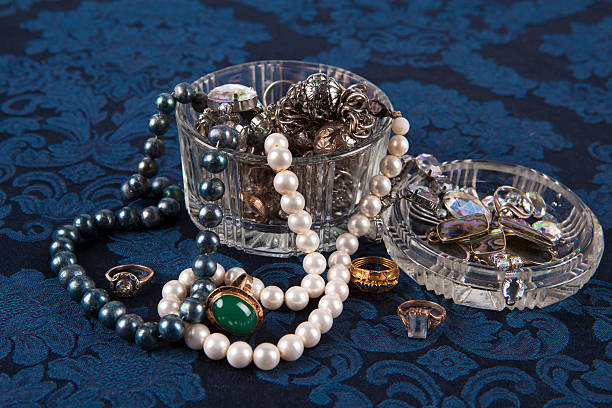 istock Jewelry in a crystal container 453437417