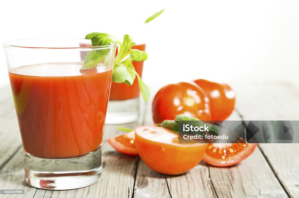 Tomato juice Delicious tomato juice served in glasses Agriculture Stock Photo