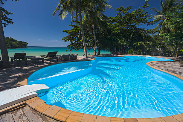 istock Swimming pool of Analay resort 453439531